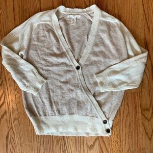 Levi's Cream and White Sweater with Buttons